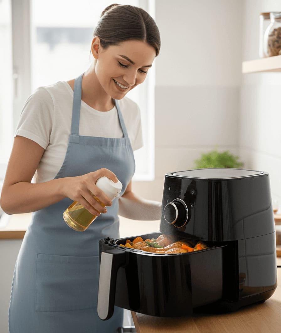 Olive Oil Spray Bottle – Refillable Cooking Mister