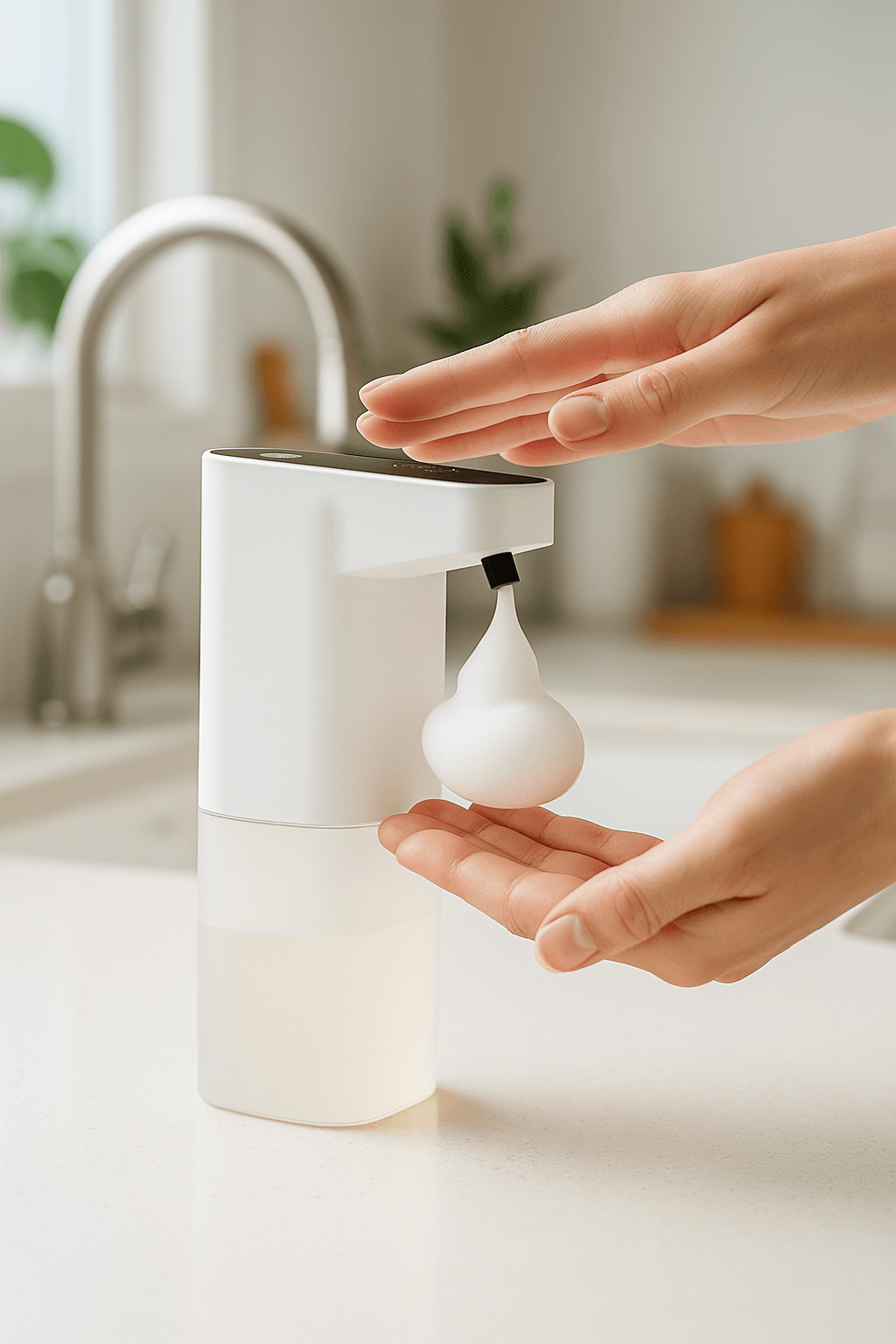 Automatic Foaming Soap Dispenser – Touchless, Rechargeable - Nestrel