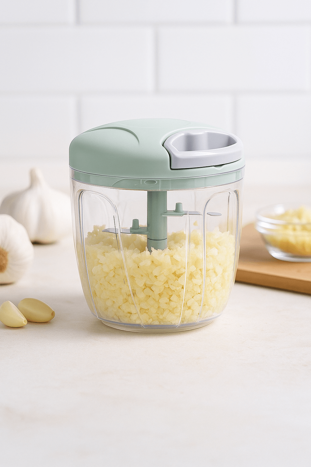 Manual Food Chopper – Hand - Pull Onion & Garlic Dicer - Nestrel