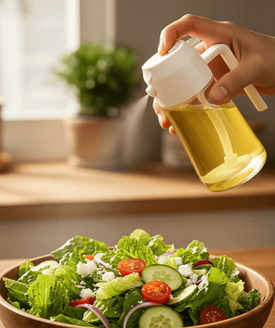 Olive Oil Spray Bottle – Refillable Cooking Mister