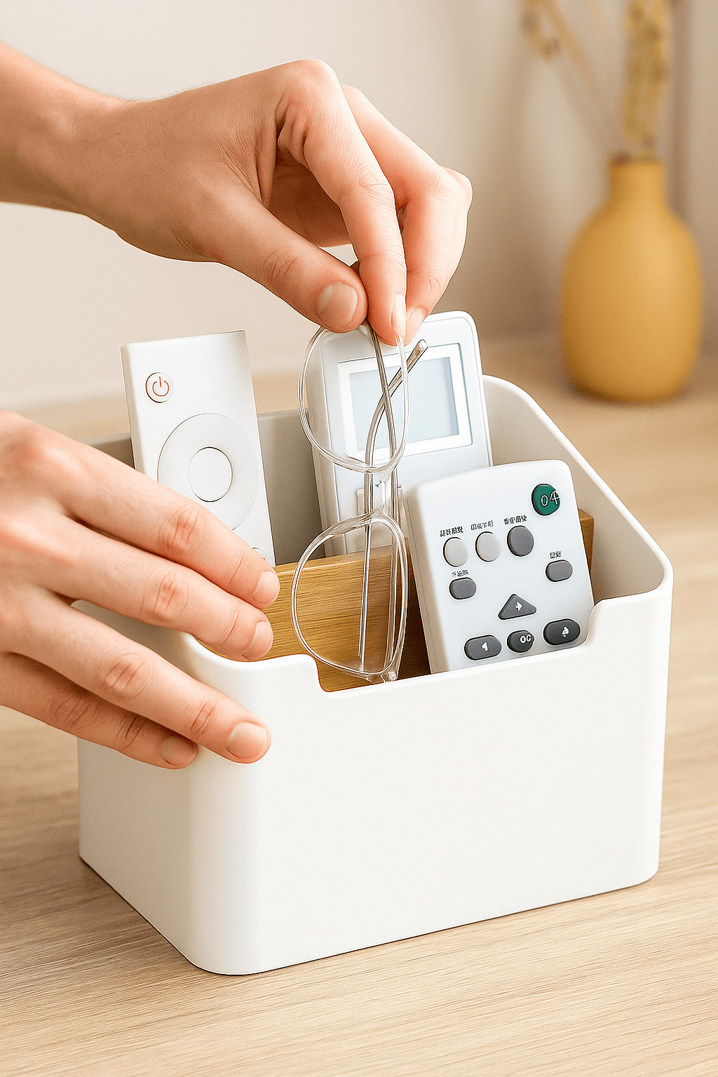 SofaSide Organiser – Remote, Cables & Charging Dock - Nestrel