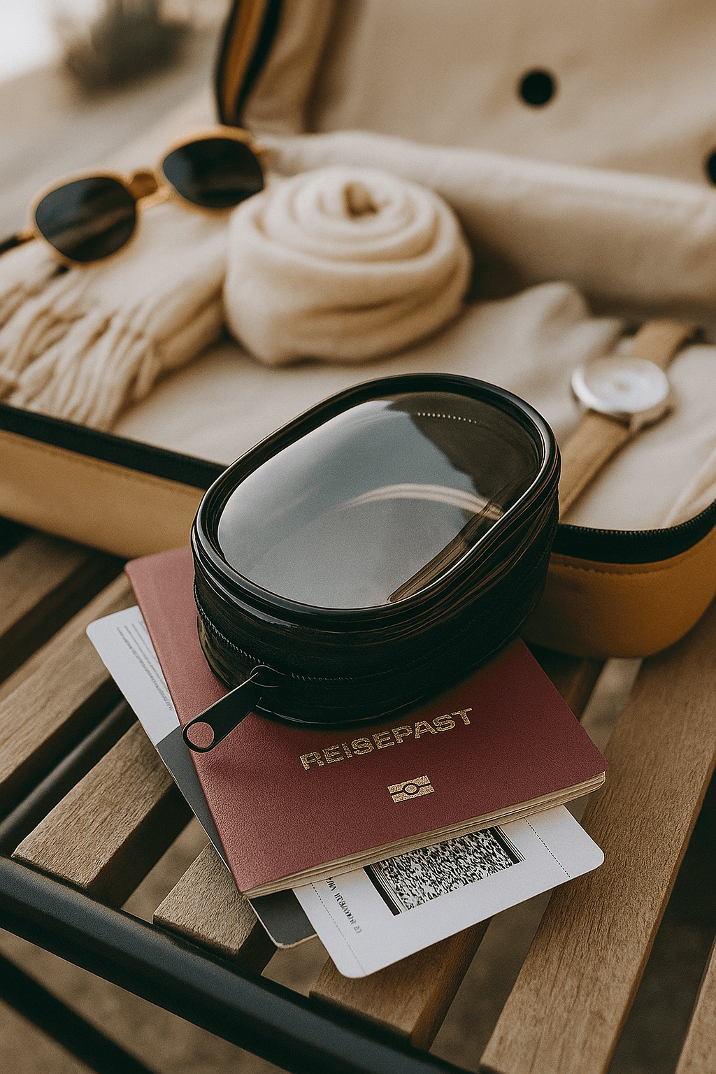 Clear Zip Pouch – Travel Cable & Makeup Organiser - Nestrel