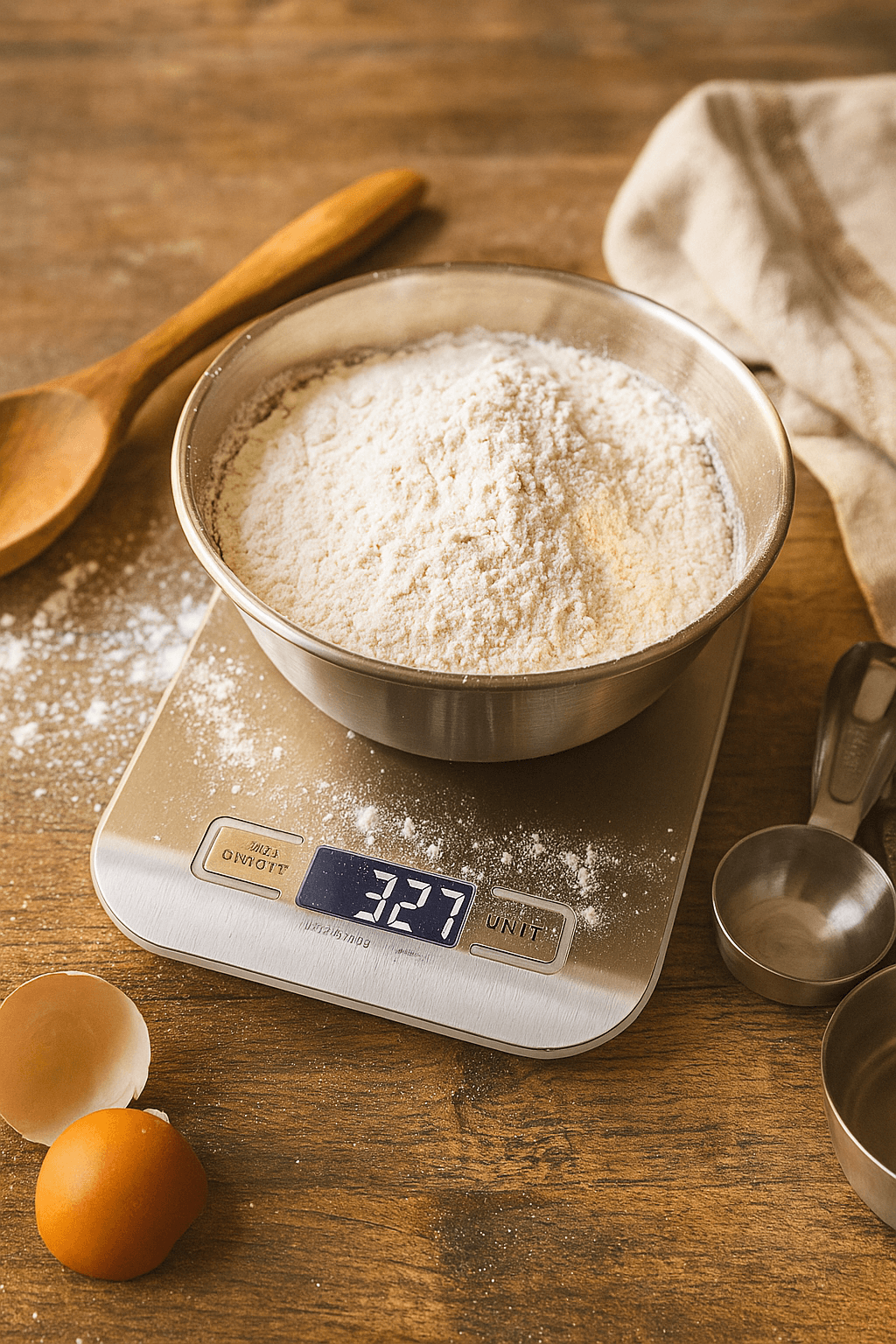 Digital Kitchen Scale 5kg – Stainless Steel, Tare & Backlit Display - Nestrel