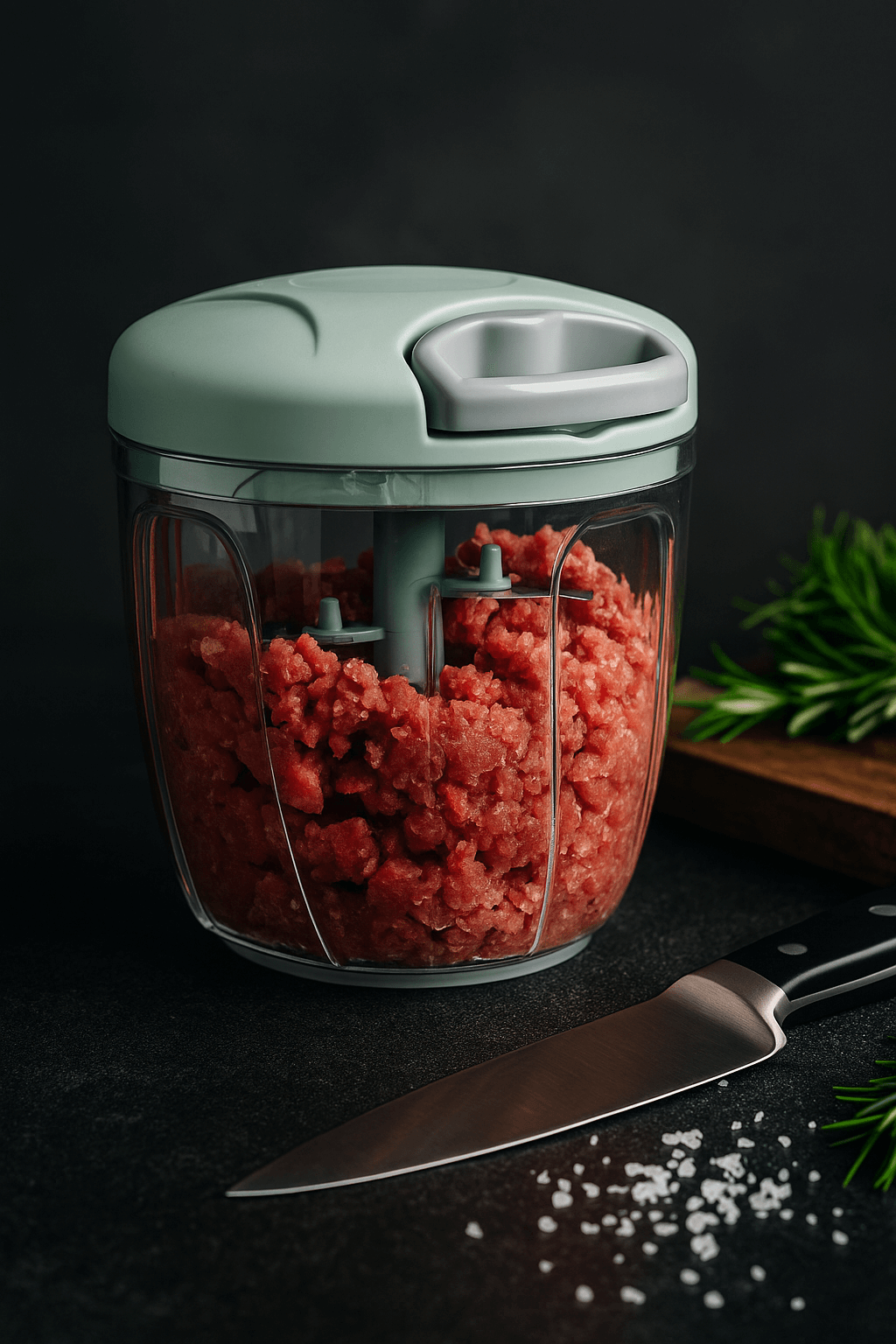 Manual Food Chopper – Hand - Pull Onion & Garlic Dicer - Nestrel