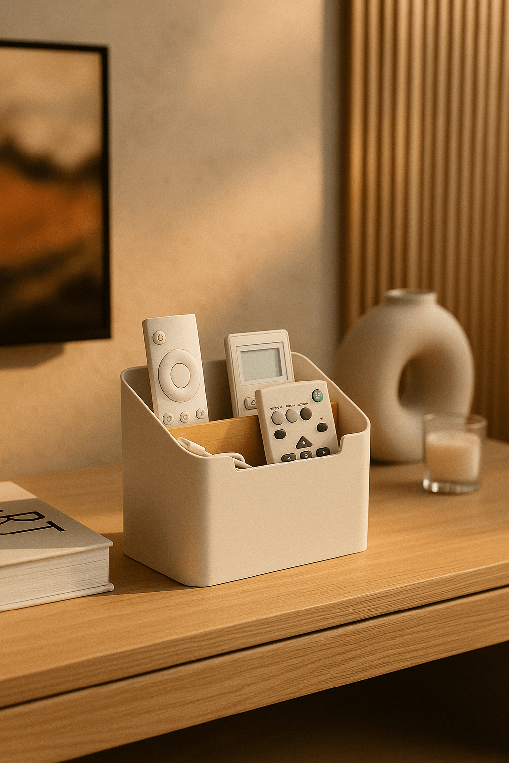 SofaSide Organiser – Remote, Cables & Charging Dock - Nestrel